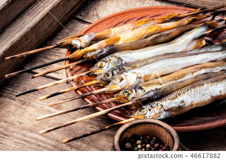 Appetizing smoked fish Appetizing smoked fish 46617882
