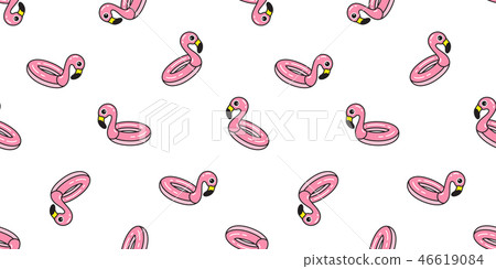 Flamingo seamless pattern vector swimming ring Flamingo seamless pattern vector swimming ring 46619084