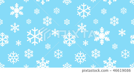Snowflake seamless pattern vector Christmas snow Snowflake seamless pattern vector Christmas snow 46619086