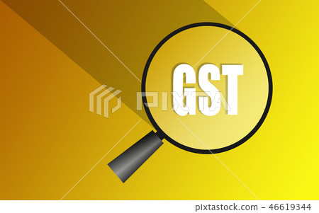 Glass magnifier with the acronym GST 46619344