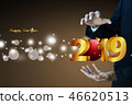 Happy New Year 2019 celebration concept 46620513