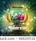 Happy New Year 2019 celebration concept 46620516