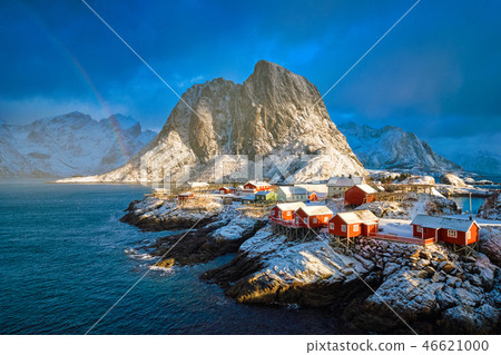 Hamnoy fishing village on Lofoten Islands, Norway Hamnoy fishing village on Lofoten Islands, Norway 46621000