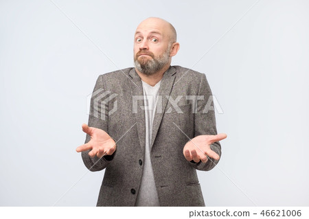 Mature european man does not know what to do. 46621006