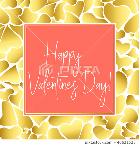Valentines Day Gold Greeting card for instagram Valentines Day Gold Greeting card for instagram 46621525