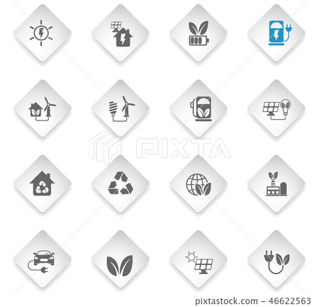 alternative energy icon set 46622563