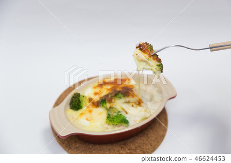 Gratin and fork 46624453