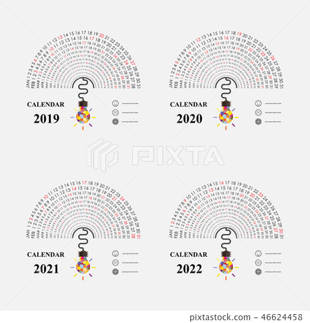Calendar 2019, 2020, 2021 and 2022 Calendar 46624458
