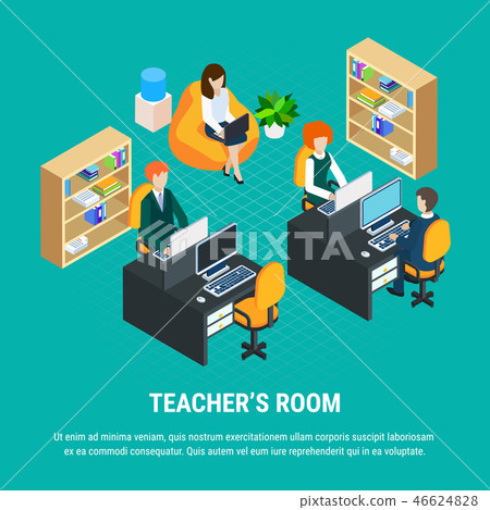Education Isometric Concept Education Isometric Concept 46624828