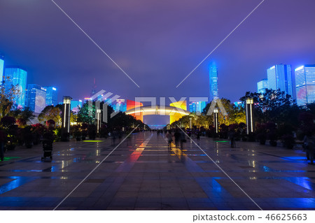 深圳市福田區夜景 深圳市福田區夜景 46625663