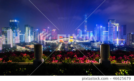 深圳市福田區夜景 深圳市福田區夜景 46625679