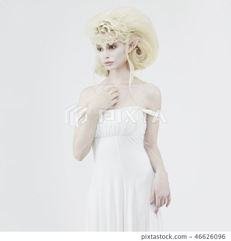 Beautiful young girl elf 46626096