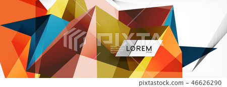 Science background. Abstract triangle pattern. Vector abstract geometric template Science background. Abstract triangle pattern. Vector abstract geometric template 46626290