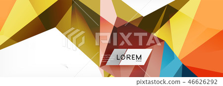 Science background. Abstract triangle pattern. Vector abstract geometric template 46626292