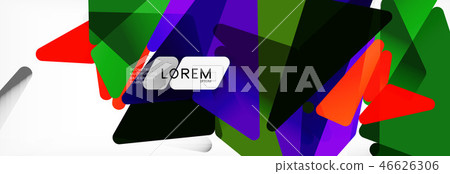 Mosaic triangular low poly style abstract geometric background. Polygonal vector. Abstract white Mosaic triangular low poly style abstract geometric background. Polygonal vector. Abstract white 46626306