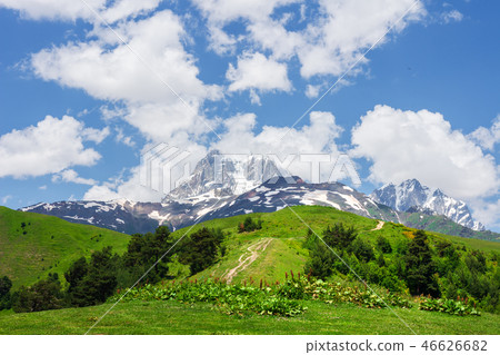 Mountain Ushba in Svaneti, Georgia 46626682