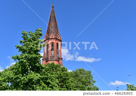 Blue sky and church Blue sky and church 46626905