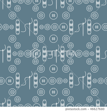 Sewing and needlework seamless pattern Sewing and needlework seamless pattern 46627680