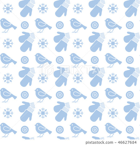 Christmas, New Year 2019 backdrop Mittens, birds Christmas, New Year 2019 backdrop Mittens, birds 46627684