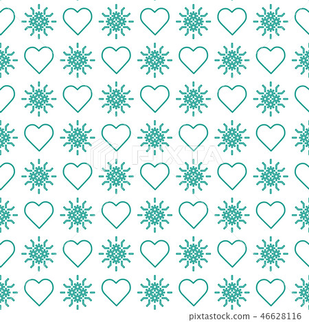 Seamless pattern with hearts Valentine's Day 46628116