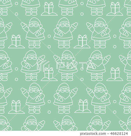 Christmas, New Year 2019 seamless pattern 46628124