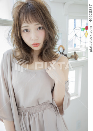 Yufuwa中等髮型日本髮型 Yufuwa中等髮型日本髮型 46628887