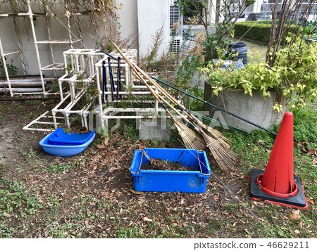 After cleaning the garden After cleaning the garden 46629211