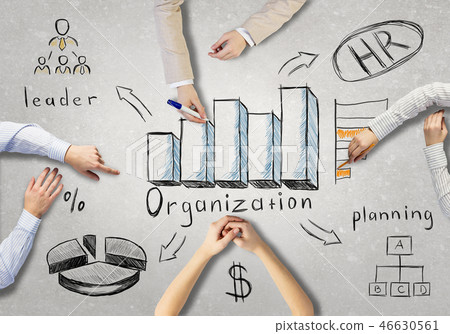Businessteam working in collaboration Businessteam working in collaboration 46630561