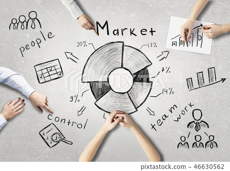 Businessteam working in collaboration 46630562