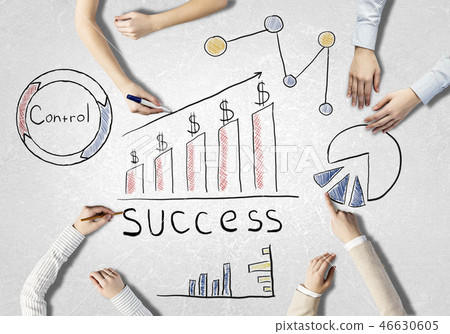 Businessteam working in collaboration Businessteam working in collaboration 46630605