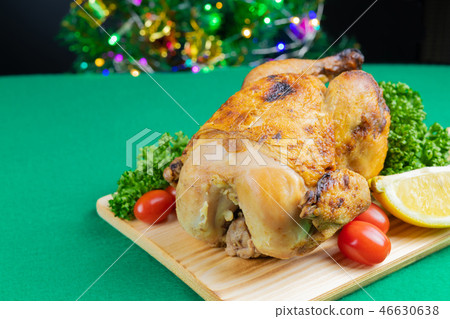 Roast chicken Christmas chicken Christmas image December 46630638