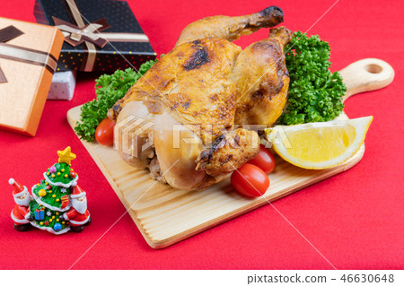 烤雞聖誕節雞聖誕節圖像12月 46630648