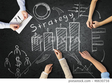 Businessteam working in collaboration 46630738
