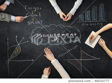 Businessteam working in collaboration Businessteam working in collaboration 46630777