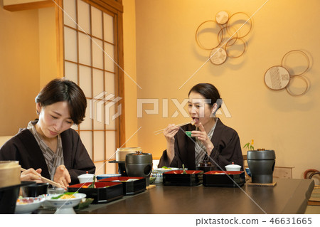 Parent-child mother-da Ryokan Dining hot-spring travel image 46631665