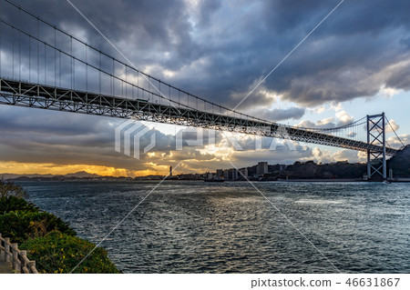 Kanmon Bridge 6 Stock Photo