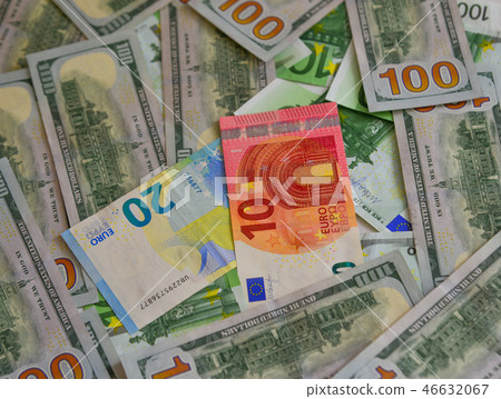 Euro (EUR) and US dollars (USD) currency Euro (EUR) and US dollars (USD) currency 46632067