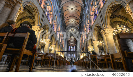 Interior of Notre-Dame de Paris 46632643