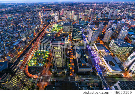 "Kanagawa Prefecture" Yokohama Minatomirai · Twilight Night View "Kanagawa Prefecture" Yokohama Minatomirai · Twilight Night View 46633199