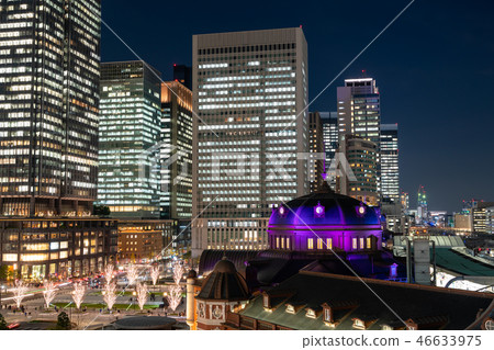 Tokyo Station Marunouchi Night view Light up Illumination 46633975