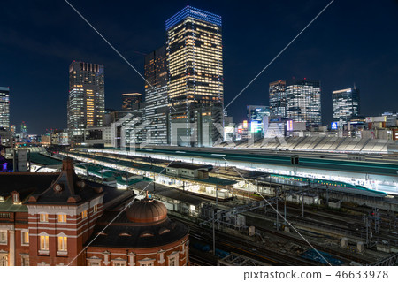 東京站丸之內夜景點亮照明 46633978