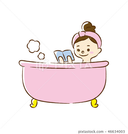 Woman who takes a bath 46634003