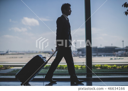 business trip, business man, airport 46634166