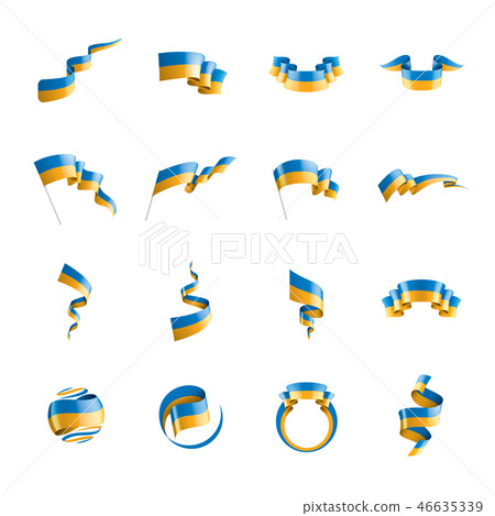 Ukraine flag, vector illustration on a white background 46635339