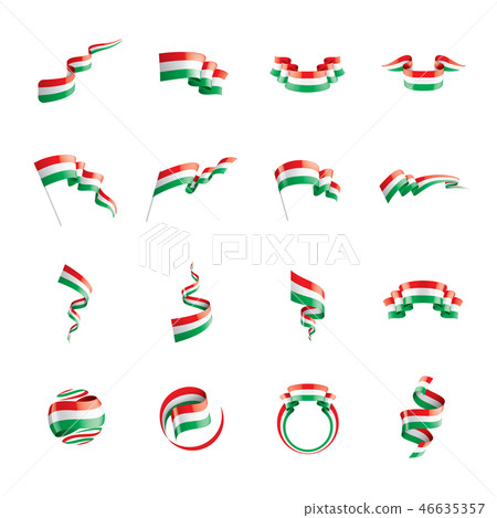 Hungary flag, vector illustration on a white background 46635357