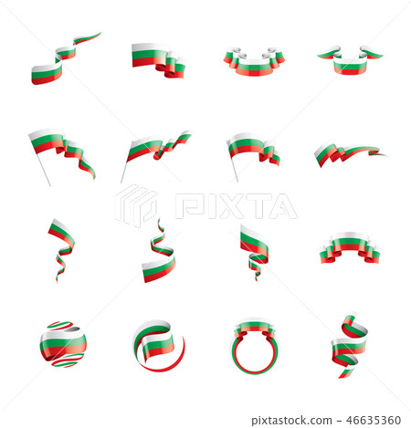 Bulgaria flag, vector illustration on a white background 46635360