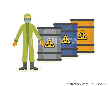 Vector protective uniform and equipment flat set 46635509