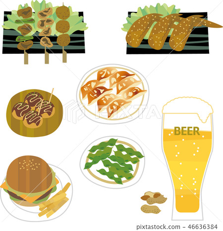 Chopsticks that fit beer 46636384