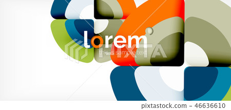 Circles and triangles geometric abstract background. Trendy abstract layout template for business or Circles and triangles geometric abstract background. Trendy abstract layout template for business or 46636610