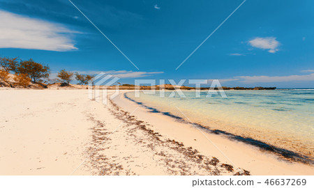 sand beach in Madagascar, Antsiranana sand beach in Madagascar, Antsiranana 46637269